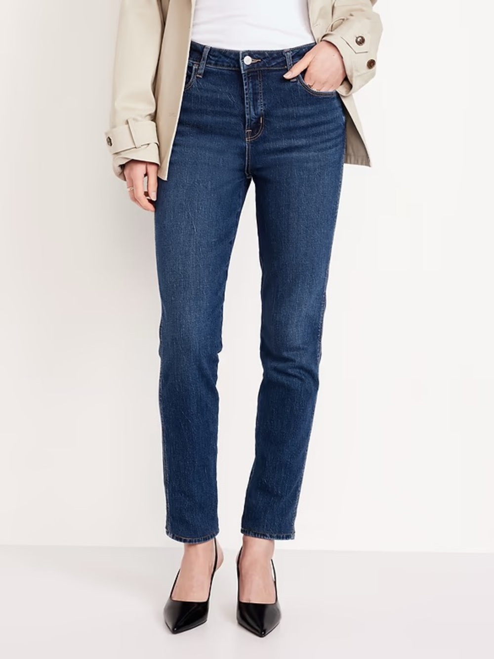 Old Navy High-Waisted Vintage Slim Jeans - Dark Indigo